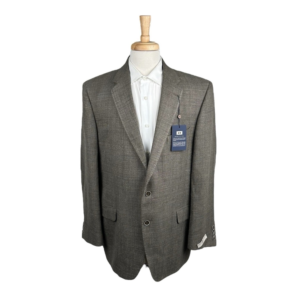 Joseph Abboud Green Knit E.Thomas Wool Men’s Blazer Size 46R NWT 350$